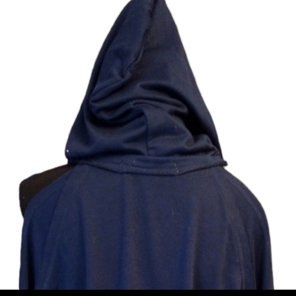 Patriots Girl Cold Shoulder Hooded Jersey - Picture 4 of 5